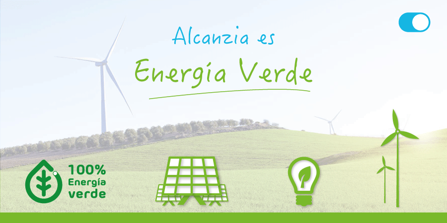 ¡En Alcanzia somos energía verde 100 %!